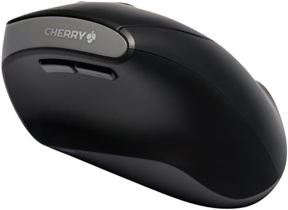Cherry MW4500 Wireless Vertical Ergonomic Optical Mouse, up to 1200 DPI, 6 Buttons and Scroll Wheel for Laptop, PC, Desktop or Mac. Right Handed.