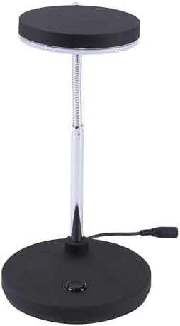 Bostitch Office LED Metal Gooseneck Desk Lamp, Flicker Free, Adjustable Head (VLED1800BK), Black