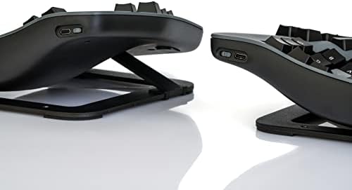 Kinesis Advantage360 Professional Split Ergonomic Keyboard - Bluetooth | Mechanical Switches | Fully Programmable Open Source | Contoured Shape | Adjustable Tenting | Backlit