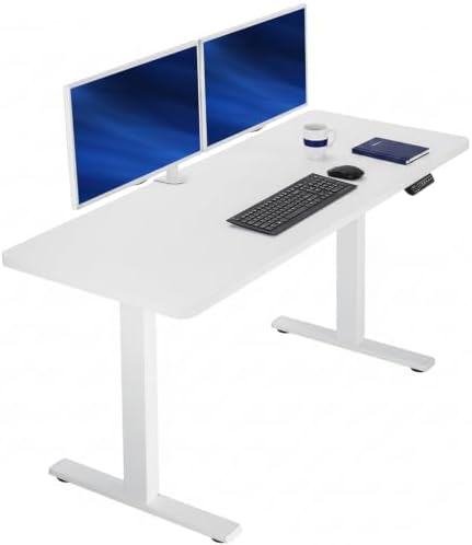VIVO White 60 x 24 in Standing Desk, DESK-KIT-1W6W