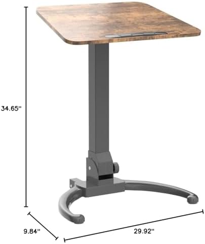 JOY worker Foldable Rolling Standing Desk, 90° Tilt Sit Stand Portable Desk
