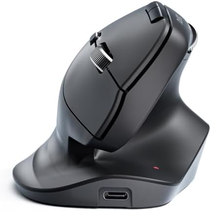 Nulea Ergonomic Vertical Wireless Mouse with Horizontal Scroll Wheel