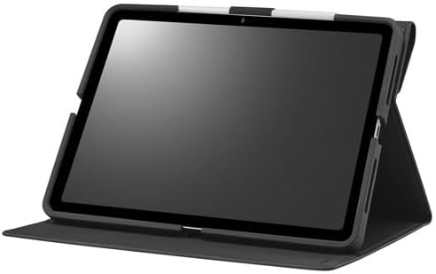 Insignia Universal Folio Case for iPad 10.2"–11" with Slim Stylus Pen, Black/White