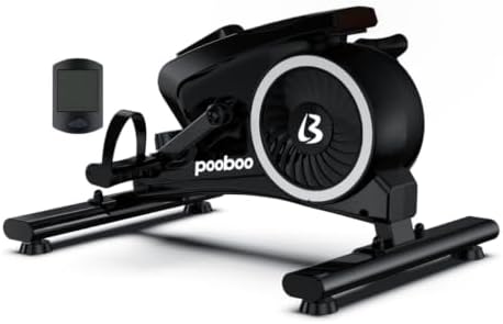 pooboo Under Desk Bike Pedal Exerciser with Magnetic Resistance