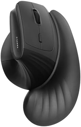 SANWA Wireless Ergonomic Mouse for Large Hands with Wrist Rest, Black