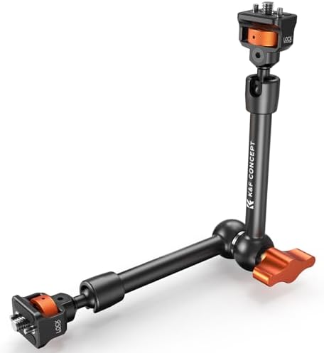K&F CONCEPT 11" Magic Arm with ARRI 1/4" Screw 360° Ball Heads