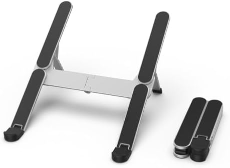 Ventilated Cooling Laptop Stand for Offices and Travel, Silver