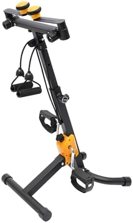 Exercise Bike, Pedal Exerciser Bicycle Hand Arm Leg Peddler Indoor Cycling Fitness Equipment with Adjustable Handgrip, Resistance and Height for Seniors Elderly Home Gym Total Body Workout