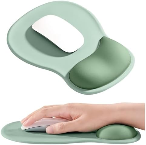 EooCoo Mouse Pad with Gel Wrist Rest, Ergonomic Mousepad Wrist Alignment