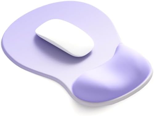 ErgoComfort Gel Wrist Rest Mouse Pad-Ergonomic Office Mousepad with Wrist Support-Non-Slip, Design Desk Accessories Mat for Home&Game Decor (06Purple Ombre)