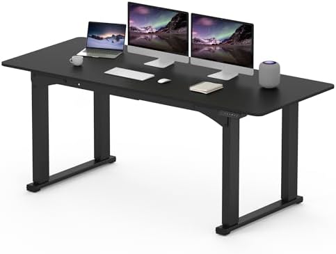 SANODESK 4-Leg 71''x32'' Large Electric Height Adjustable Standing Desk