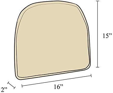Klear Vu Raindrop The Gripper Non Slip Chair Cushions, Soft & Comfortable Seat Pad, Sitting Pillow for Kitchen, Dining or Office, 4 Count (Pack of 1), Cream