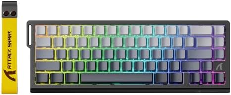 ATTACK SHARK X68 HE RT Mechanical Gaming Keyboard 60% Wired TKL-Moonlight