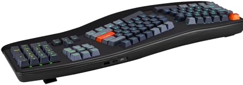 Adesso EasyTouch 1500 Ergonomic Mechanical Keyboard, Cherry Red Switches