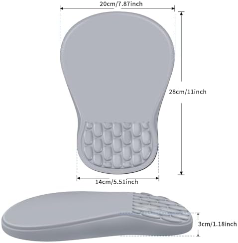 YIWEI Ergonomic Mouse Pad with Wrist Rest for Carpal Tunnel Pain Relief