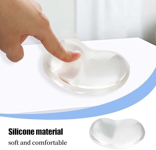 Gel Wrist Rest for Mouse, Transparent Cushion Wrist Support Wrist Pad Ergonomic Mouse Wrist, Hand Mouse Wrist Rest for Computer, Laptop, Office, Home, School