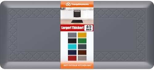 4/5 Inch Thicker Kitchen Mats Anti Fatigue Comfort Mat Standing Desk Rugs