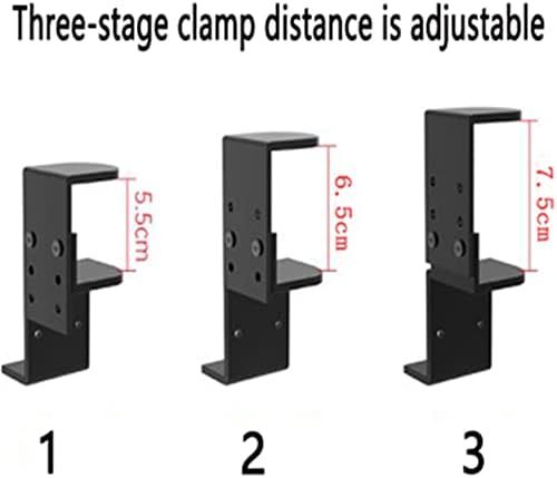 Desk Keyboard Holder,Computer Keyboard Stand, C Clamp Keyboard Tray,Clamp-on Shelf Pull Out Platform, Height Adjustable Keyboard Platform Under Desk (White 55cm)