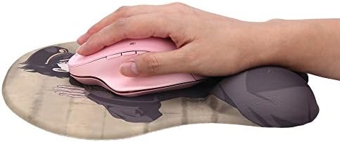 PP Anime 3D Mouse Pad with Soft Wrist Rest Gaming 3D Mousepads 2Way Skin