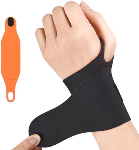 Wrist Brace for Carpal Tunnel Relief, Ultra-Thin Wrist Wraps Ice Compression for TFCC Tear, Repetitive Wrist Sprain, Tendonitis, Ulnar Wrist Night Support One Size Fits for Left & Right Hand