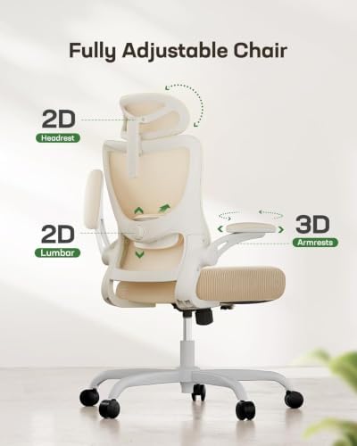 Marsail Ergonomic Office Chair with 3D Armrests, Pack of 4