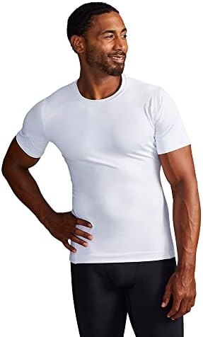 Tommie Copper Men's Lower Back Support Compression Shirts with Lower Back Pain Relief, Lower Back Support for Men