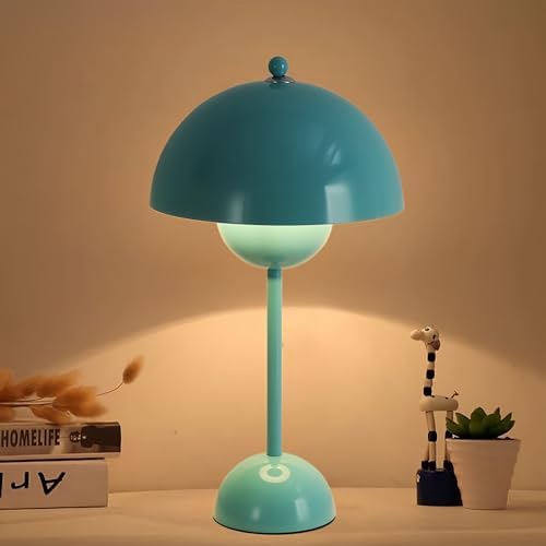 Creative Mid-Century Modern Bud Table Lamp for Home&Office, Turquoise