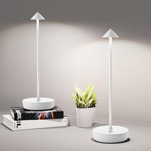 LED Cordless Table Lights Rechargeable 6000mAh Battery Outdoor Desk Lamp