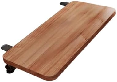 Desk Extension Shelf Board Keyboard Tray Ergonomic for Home Office, Practical Supplies for Computer Table Arm Rest Expansion- Walnut Color