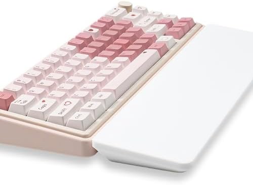Sumgsn White Keyboard Wrist Rest, Gel Wrist Pad for Keyboard 60%/68%/70%