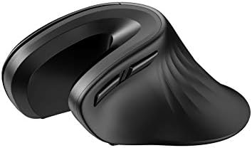 MOJO Perfect Grip Dual Mode Silent Vertical Ergonomic Mouse - Bluetooth/Wireless Optical Mouse w/Adjustable Sensitivity and Quiet Buttons