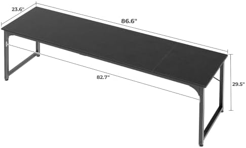Huuger Computer Desk, 86.6 Inch Home Office Desk