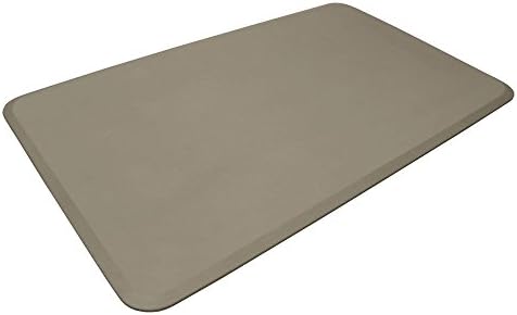 NewLife by GelPro Professional Grade Anti-Fatigue Kitchen & Office Comfort Bio-Foam Mat with Non-Slip Bottom for Health & Wellness, 36X60, Stone