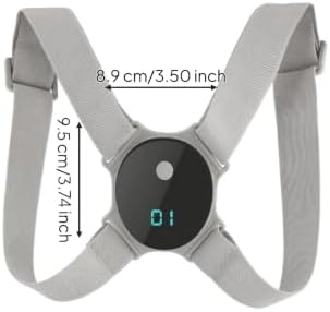 predolo Posture Correction Strap Posture with Adjustable Bands Breathable Back Brace with Straps for Office Workers, Desk Work, 9.5 8.9 2 Cm, style to 2