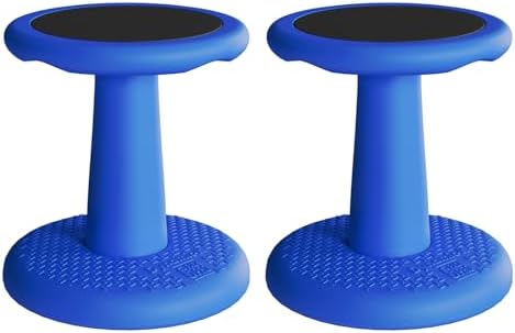 Kids Wobble Stools, 2-Pack, 15.3-Inch Active Seating, Blue