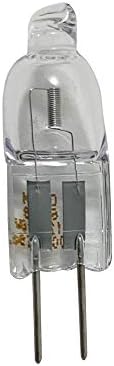 Sylvania 58655 20-Watt 12-Volt Tungsten Halogen Quartz Lamp with Clear Finish and G4 Bi-Pin Base, 1 Pack # 20T3QCLRP