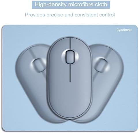 Blue Mini Mouse Pad Small Size, Portable Mousepad for Home Office 5.5 x 7