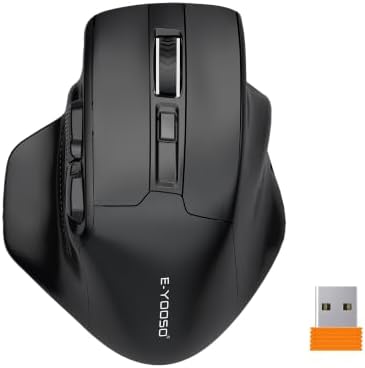 E-YOOSO Ergonomic Bluetooth & Wireless Mouse for Laptop/Computer, 4800 DPI
