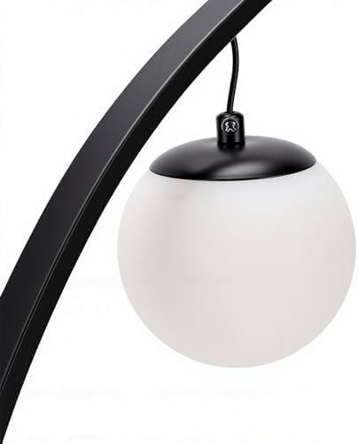 Naroote LED Bedside Lamp Iron PVC Nightstand Lamp 3 Brightness 3 Color Temperatures Anti Glare Desk Light for Bedroom Reading Study Home Hotel (Black)