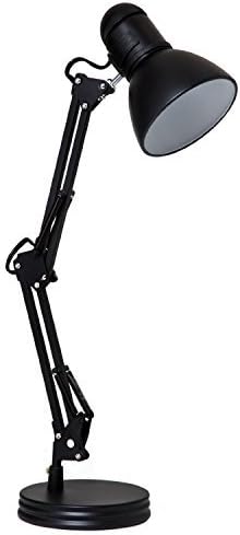 Boston Harbor TL-WK-134E-BK-3L Architect Swing Arm Desk Lamp, 17.3" x 15.9" x 13", Black