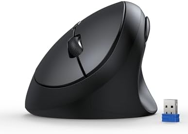 TECKNET Ergonomic Wireless Mouse 2.4G Vertical Mouse Silent 4800 DPI