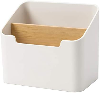 Poeland Remote Control Holder Desk Storage Organizer Box Container for Desk, Office Supplies, Home