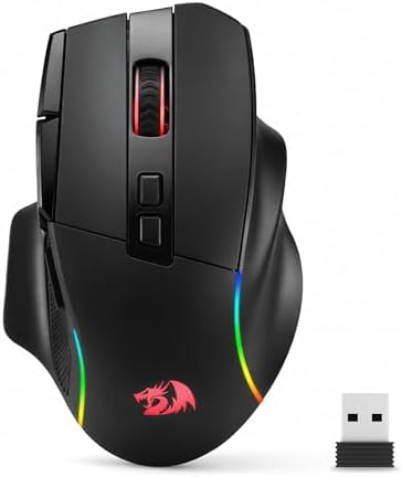 Redragon M925 PRO Wireless RGB Gaming Mouse 26000 DPI Remapping Keys