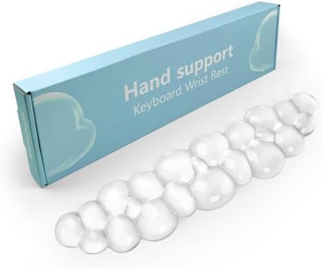 Gel Cloud Keyboard Wrist Rest, Cute Wrist Support and Arm Support Keyboard Rest for Keyboard Typing Pain Relief，Suitable for Office/Computer/Laptop/Gaming（Keyboard Wrist Rest White ）
