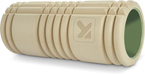 TRIGGERPOINT Performance Therapy Grid Patented Multi-Density Foam Massage Roller (30% Renewable Materials) Exercise,Deep Tissue Muscle-Muscle Pain&Tightness,Improves Circulation (13"),Tan (Pack of 6)