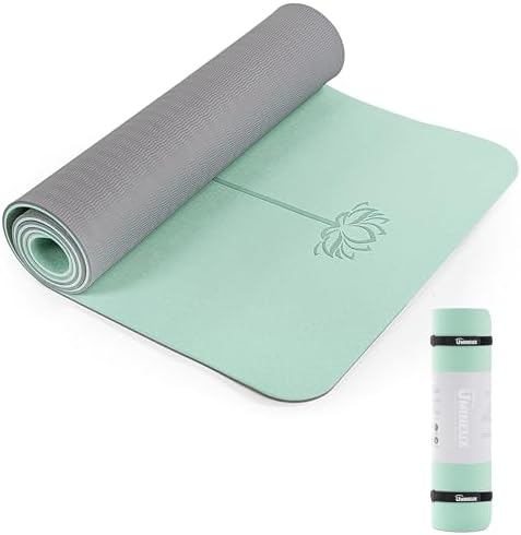 UMINEUX Yoga Mat Extra Thick 1/3'' & 2/5" Non Slip Yoga Mats for Women Eco Friendly TPE Fitness Exercise Mat with Carrying Sling & Storage Bag
