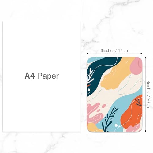 Small Mouse Pad, Mini Mouse Pad 6 x 8 Inch, Thick Rubber Waterproof Mouse Mat, Cute Mousepad for Women Men Wireless Mouse Laptops Home Office, Abstract Figure