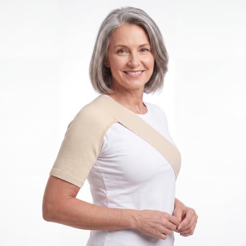 Shoulder Brace for Men & Women – Shoulder Compression Sleeve for Rotator Cuff Injuries, Frozen Shoulder & Tendonitis – Breathable Shoulder Support for Sports & Recovery – Fits Left or Right Arm (150-200 lbs)