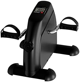Under Desk Bike and Pedal Exerciser - At-Home Physical Therapy Equipment and Exercise Machine for Arms and Legs with LCD Screen by Wakeman Fitness