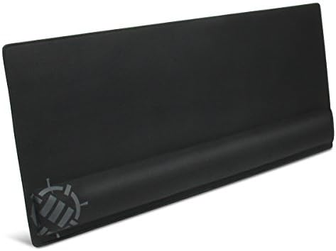 ENHANCE XXL Large Mouse Pad for Desk with 2XL Ergonomic Memory Foam Wrist Rest Support (31.5 x 13.78 x 1 inches) - Desk Pad with Anti-Fray Stitching & Soft Cushion Mat Surface, Designed in the U.S.